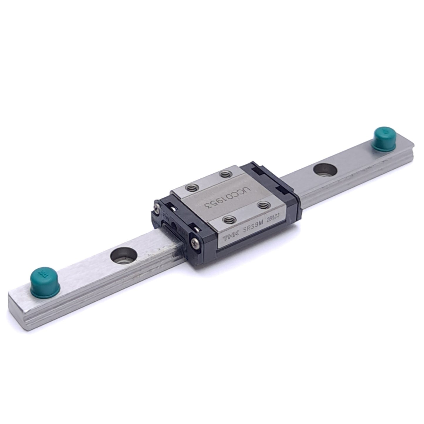 Used THK SRS9MUU+115LM Mini Linear Guide Assembly, 30.8x20mm Carriage, 115x9mm Rail