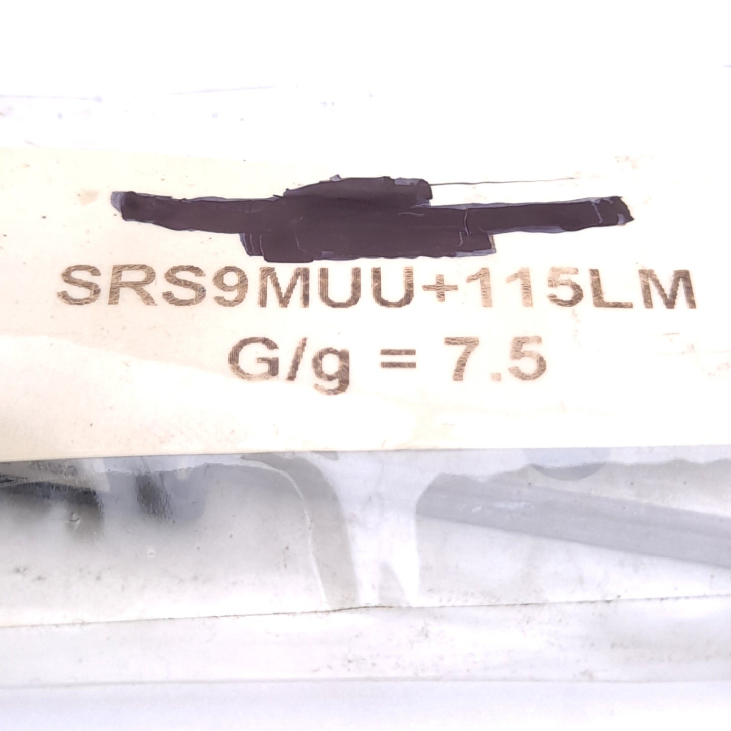 Used THK SRS9MUU+115LM Mini Linear Guide Assembly, 30.8x20mm Carriage, 115x9mm Rail