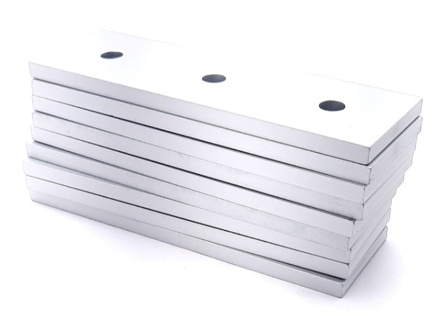 New Lot of 9 80/20 45-4306 Straight Flat Plate 45 Series 3 Hole 135mm x 42mm