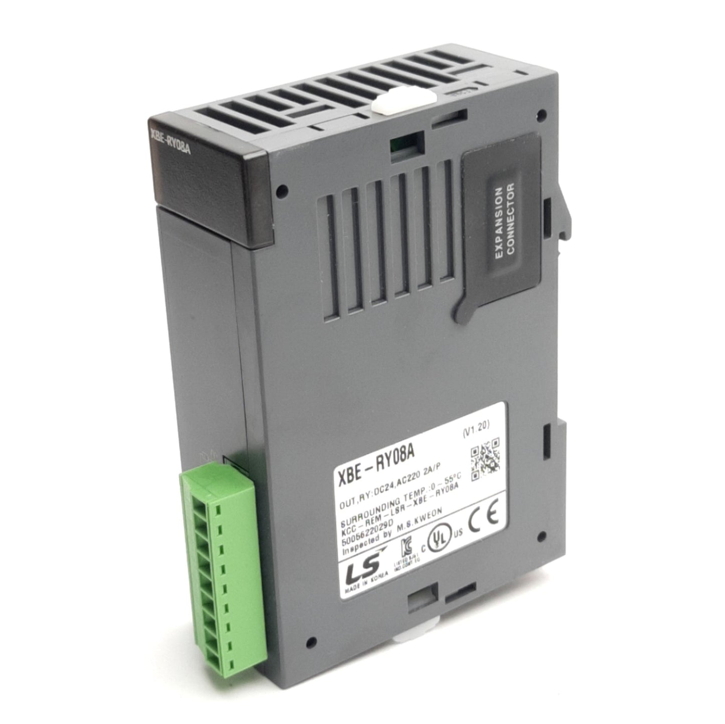 New LS Electric XBE-RY08A PLC Relay Output Module 8-SPST Relays, 125VDC/250VAC 2A/P