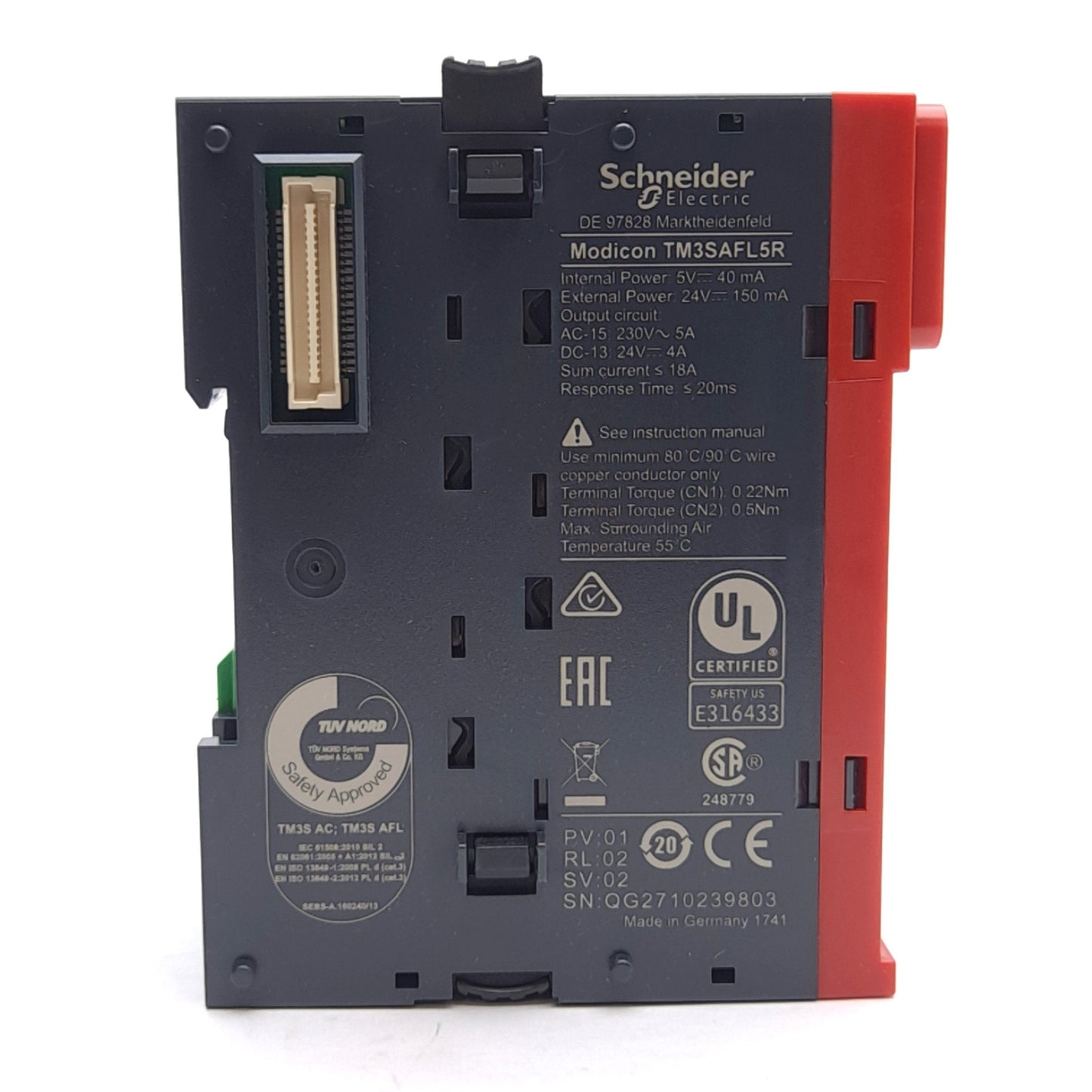 New Schneider Electric TM3SAFL5R Safety Relay Module, 24VDC Supply, 3x NO Output