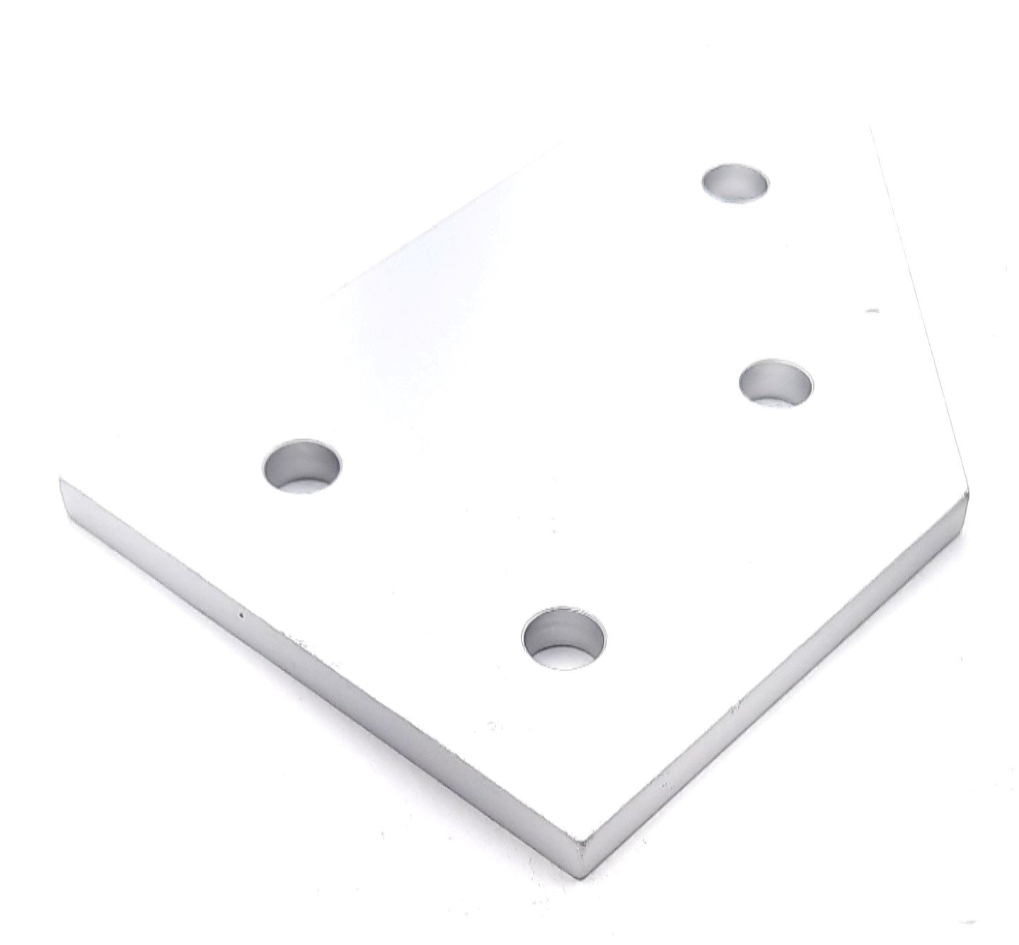 New – Open box Lot of 5 80/20 4346 45 Degree Angled Flat Plate 15 Series 4 Hole 4.5" x 3"