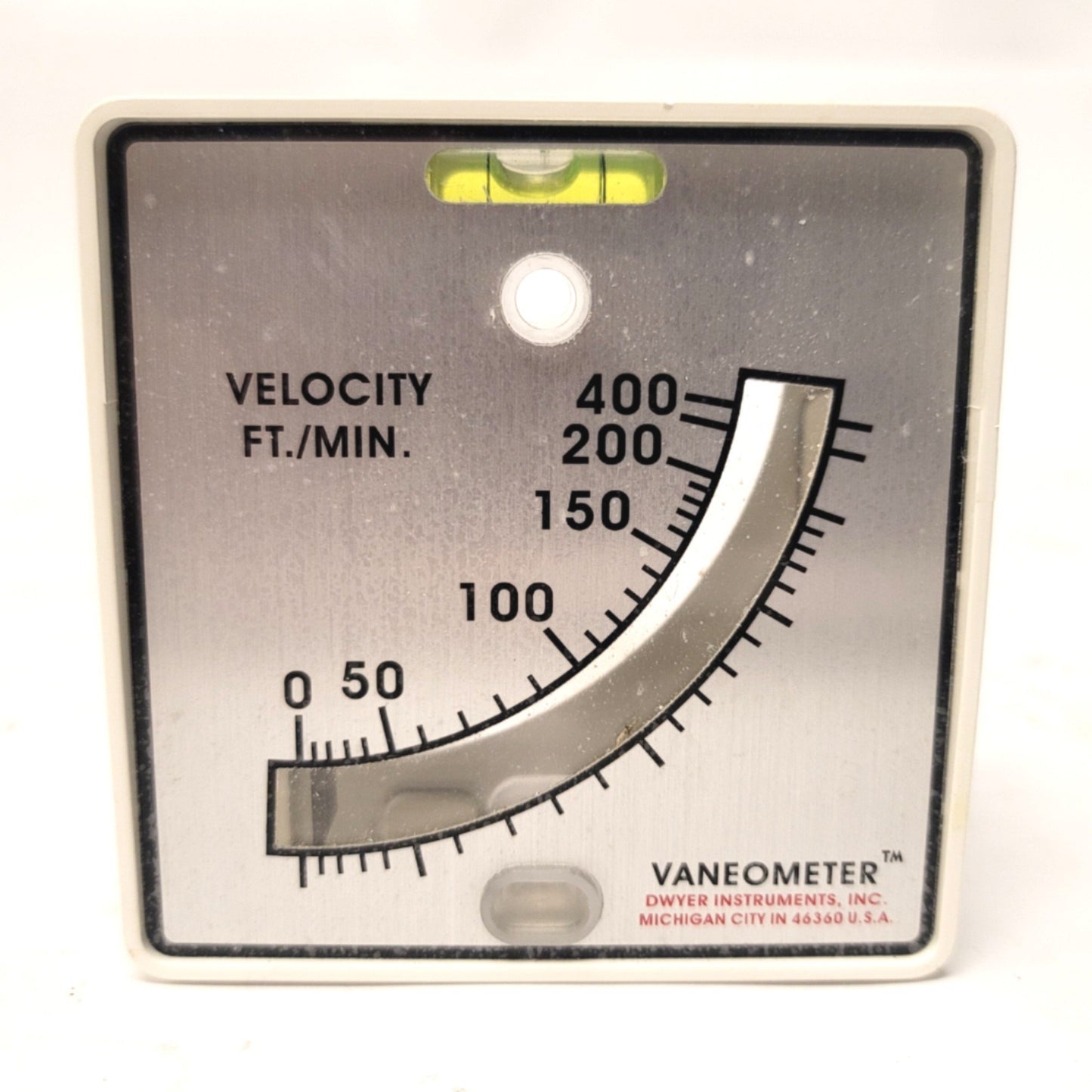 Used Dwyer 480 Vaneometer Swing Vane Anemometer 25-400FT./Min