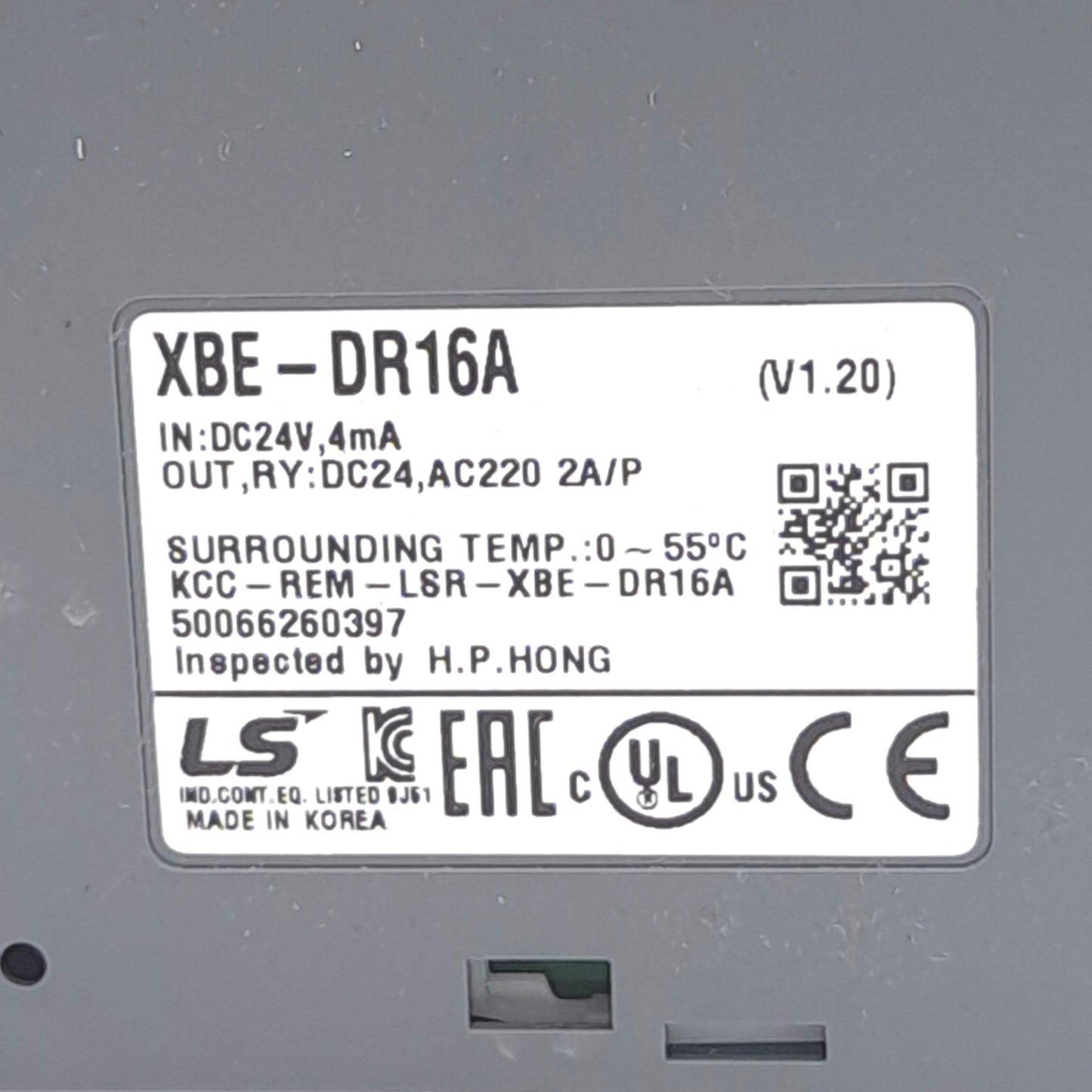 New LS XBE-DR16A PLC Expansion Module, 8-Point DC Input / 8-Point Relay Output