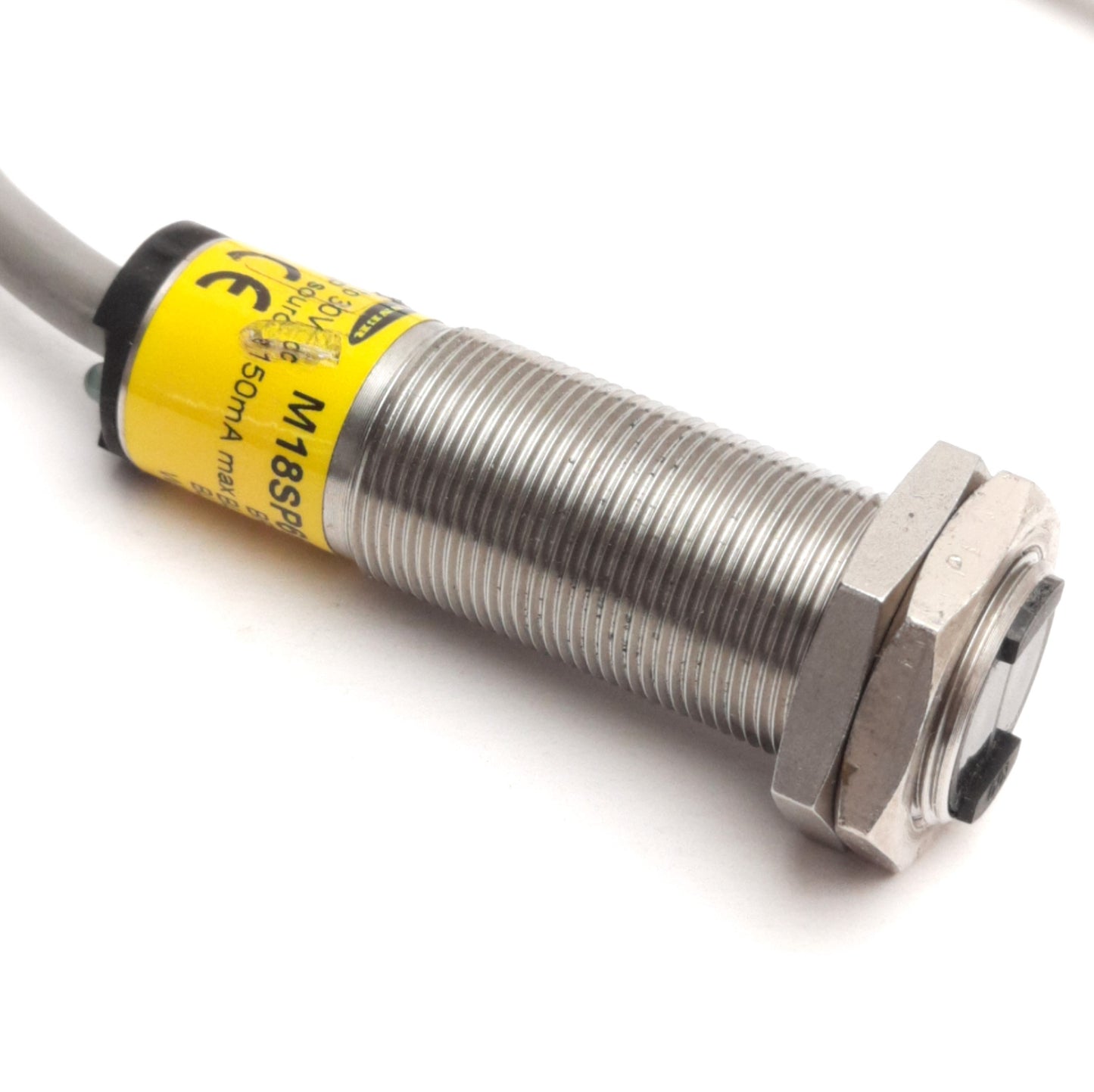 New Banner M18SP6FF100QDP Photoelectric Sensor, 100mm Range, 24VDC, PNP, M12 4-Pin