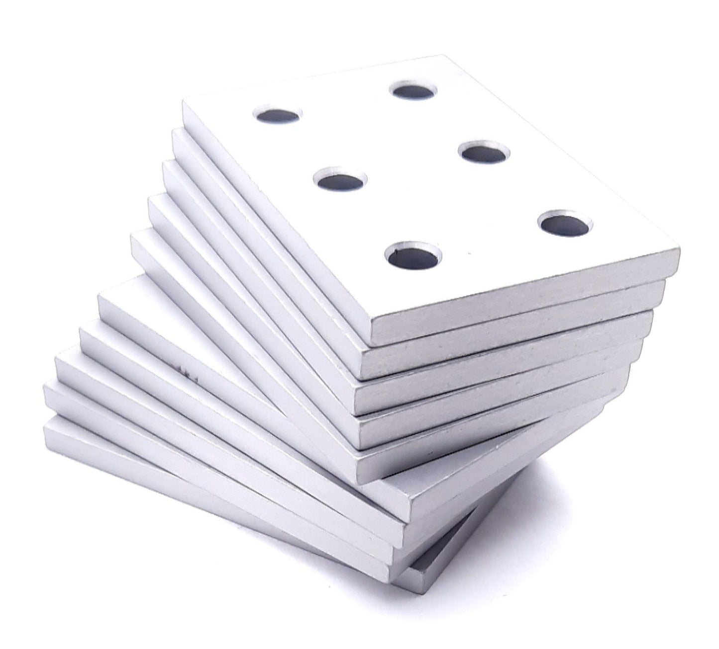 New Lot of 10 80/20 20-4166 Rectangular Flat Plate 6 Hole 20 Series 60mm x 40mm