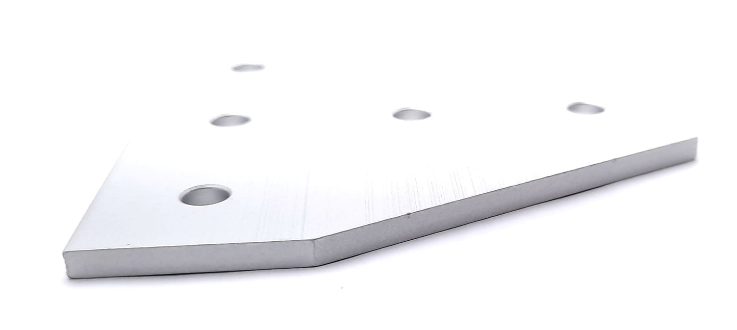 New Lot of 5 80/20 30-4340 Aluminum Tee Flat Plate 5 Hole 30 Series 90mm x 90mm