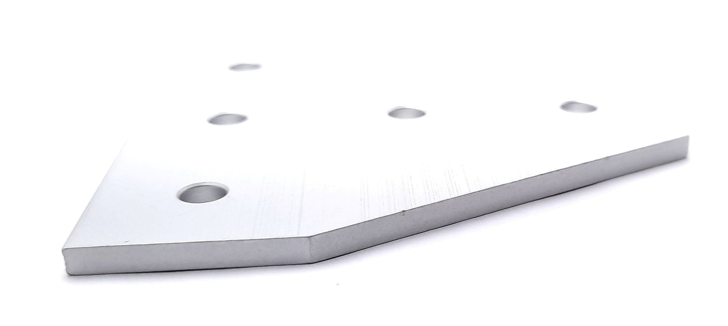 New Lot of 5 80/20 30-4340 Aluminum Tee Flat Plate 5 Hole 30 Series 90mm x 90mm