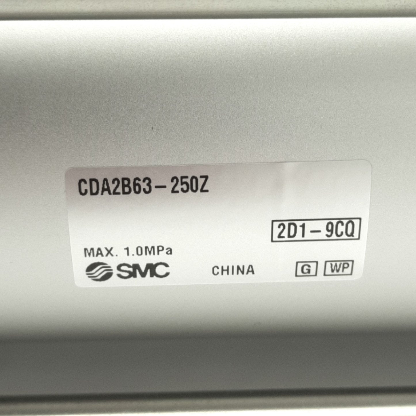New SMC CDA2B63-250Z Pneumatic Cylinder 63mm Bore, 250mm Stroke, Rc3/8 Ports, 1MPa