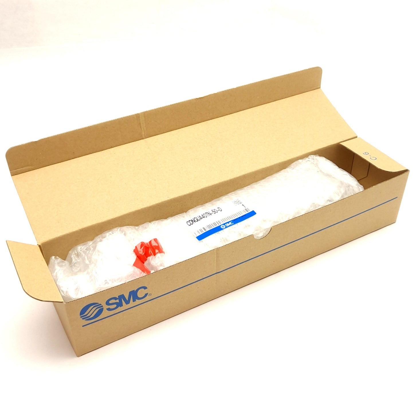New SMC CDNGUA40TN-50-D Air Cylinder w/ Lock, Double Acting, 40mm Bore, 50mm Stroke