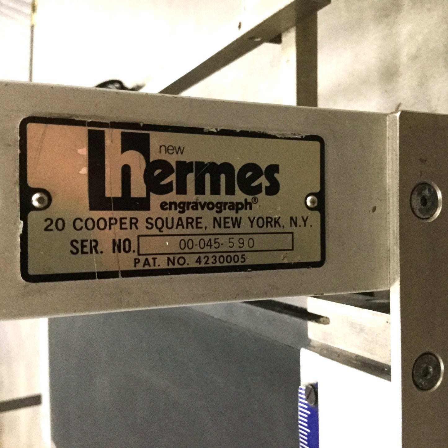 Used New Hermes Engravograph Safety Saw Cutter for Plastic Sheet 24" x 1/4", 115VAC
