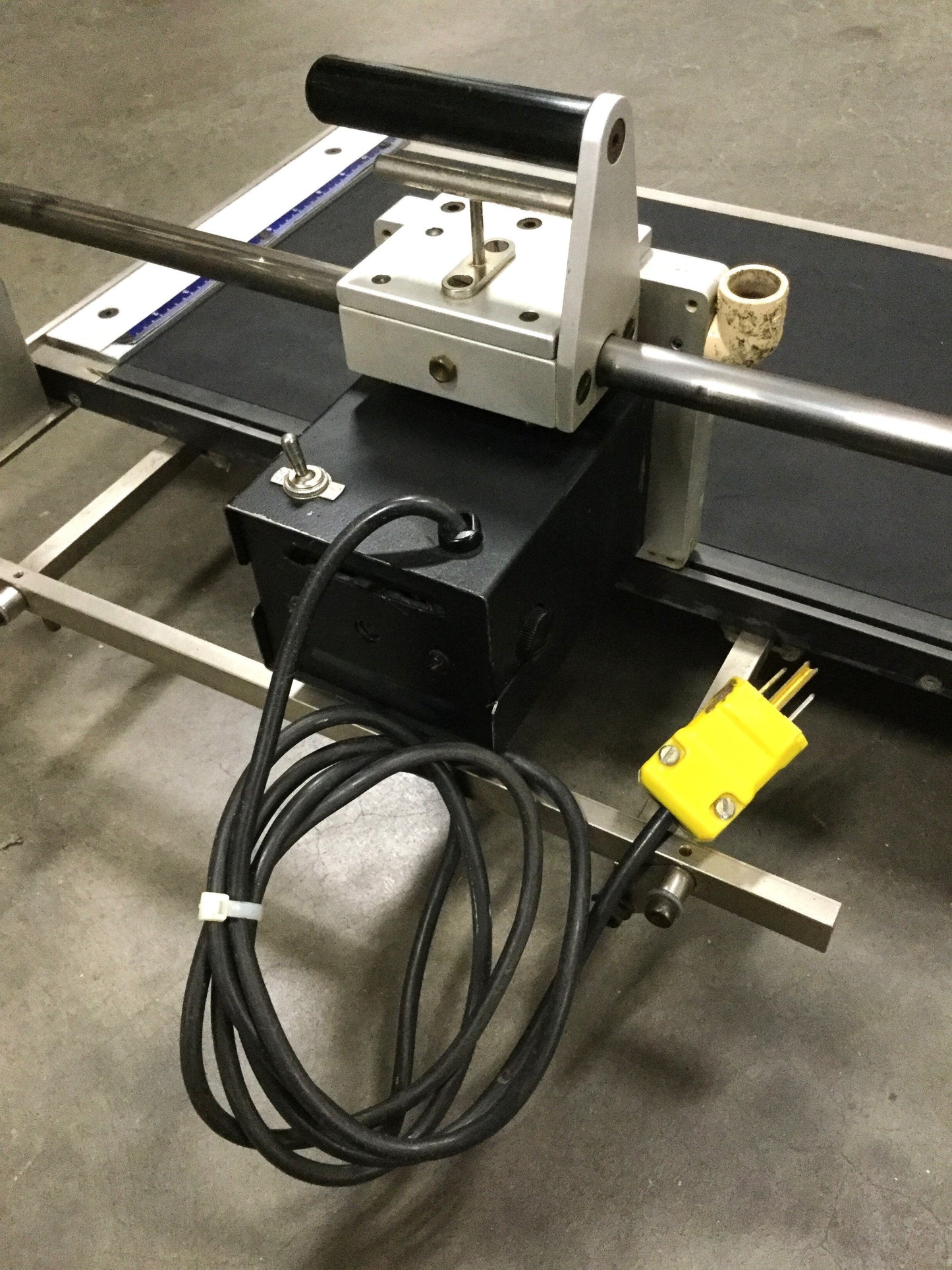 Used New Hermes Engravograph Safety Saw Cutter for Plastic Sheet 24" x 1/4", 115VAC