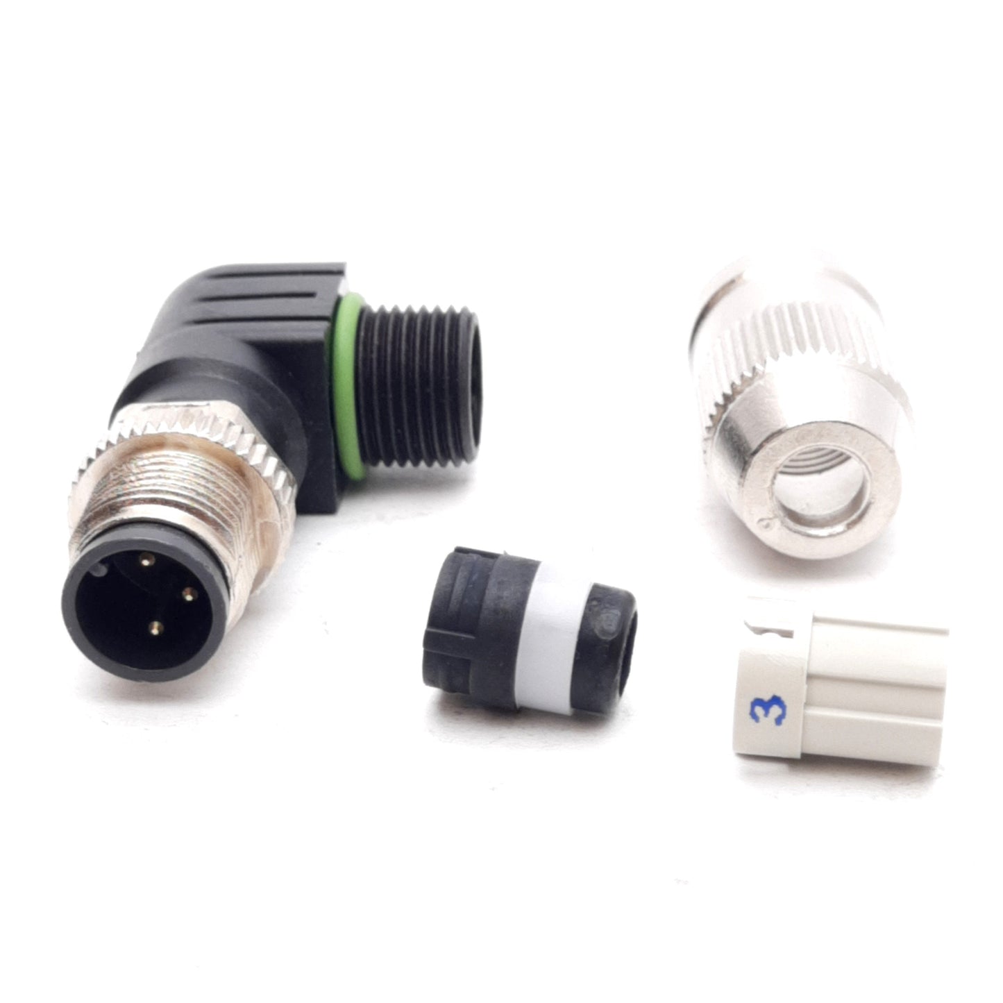 New Lot of 5 Murrelektronik 7000-12541-0000000 Connector, M12 3-Pin Male Right Angle