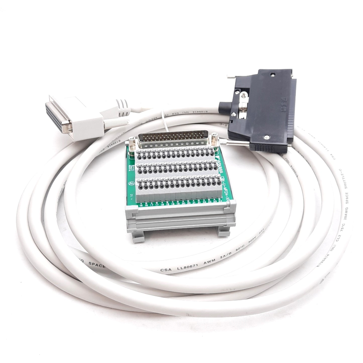 New Yaskawa CBK-U-MP2A-03 I/O Terminal Block Breakout Board & Cable Kit D-Sub 50-Pin