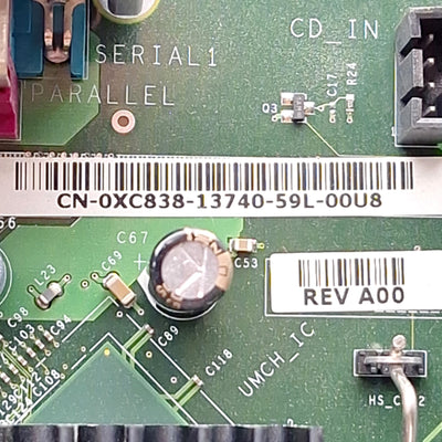 Used Dell Precision 470 Workstation Motherboard, 2x Intel Xeon 3GHz, 2GB RAM