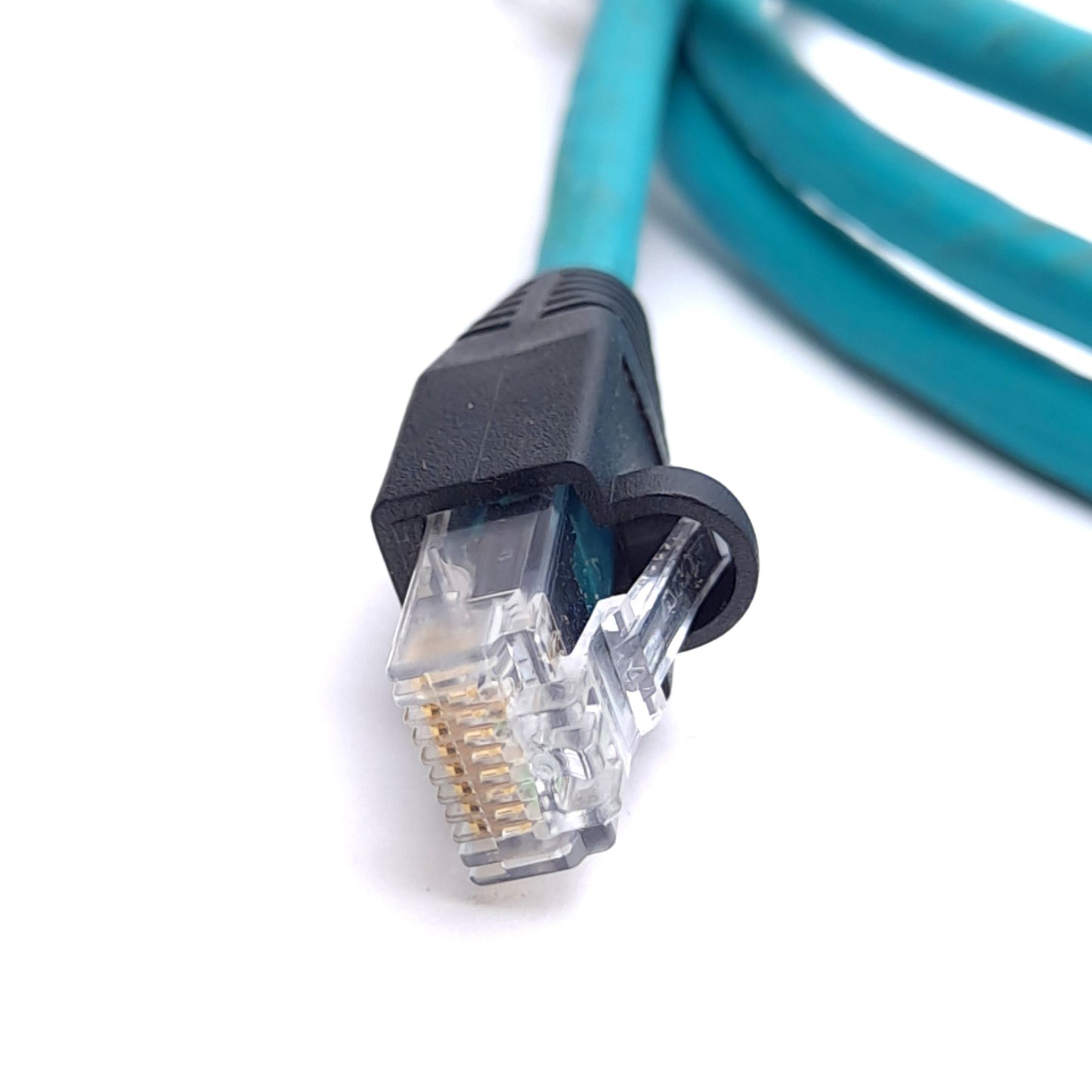 New Lumberg 0985 706 104/2M Ethernet Cable Cat5e, M12 4-Pin Female to RJ45 Male, 2m