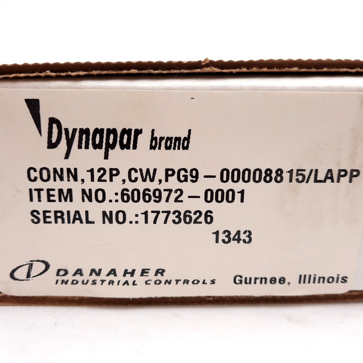 New Dynapar 606972-0001 Field Wireable Connector M23 12-Pin Female, Solder Cup, 7.5A