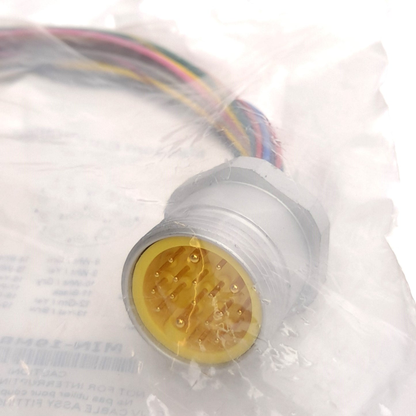 New Mencom MIN-19MR-1 Receptacle, MIN Size III, 19-Pin Male Connector, 18 & 22 AWG