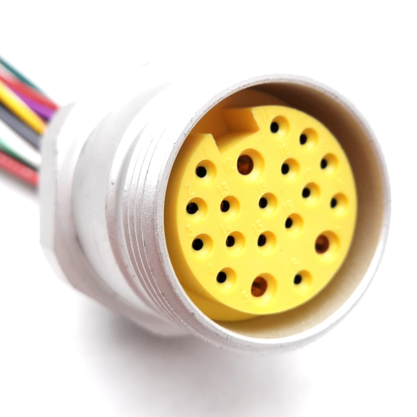 New Mencom MIN-19FR-6 MIN Size III Receptacle 19-Pin M25 Female to Flying Leads, 6ft