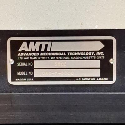 Used AMTI OR6-7-8000 Force Platform 8000lbs 20 x 18 1/4 x 3 1/4" MS 26-Pin Round