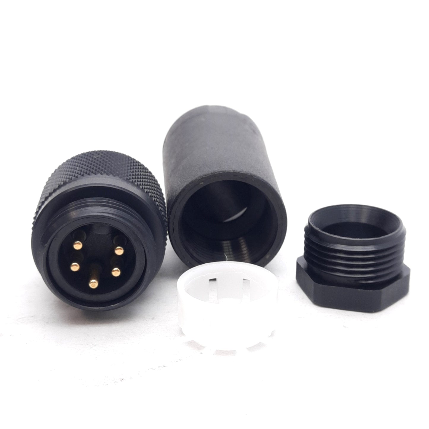 New Lot of 3 Lumberg RSC 50/13.5 Field Serviceable Connector 5-Pole, Mini 7/8in Male