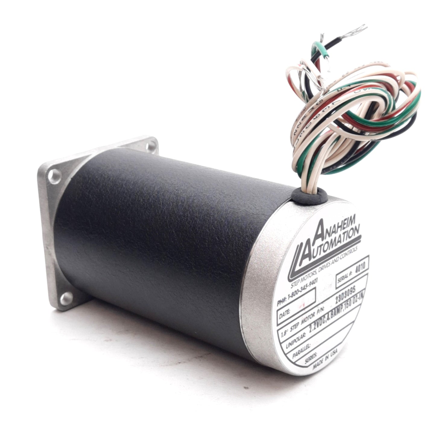 New Anaheim 23D309S Stepper Motor, 1.8°/Step, 2.2VDC 4.6A, 150oz-in, NEMA 23