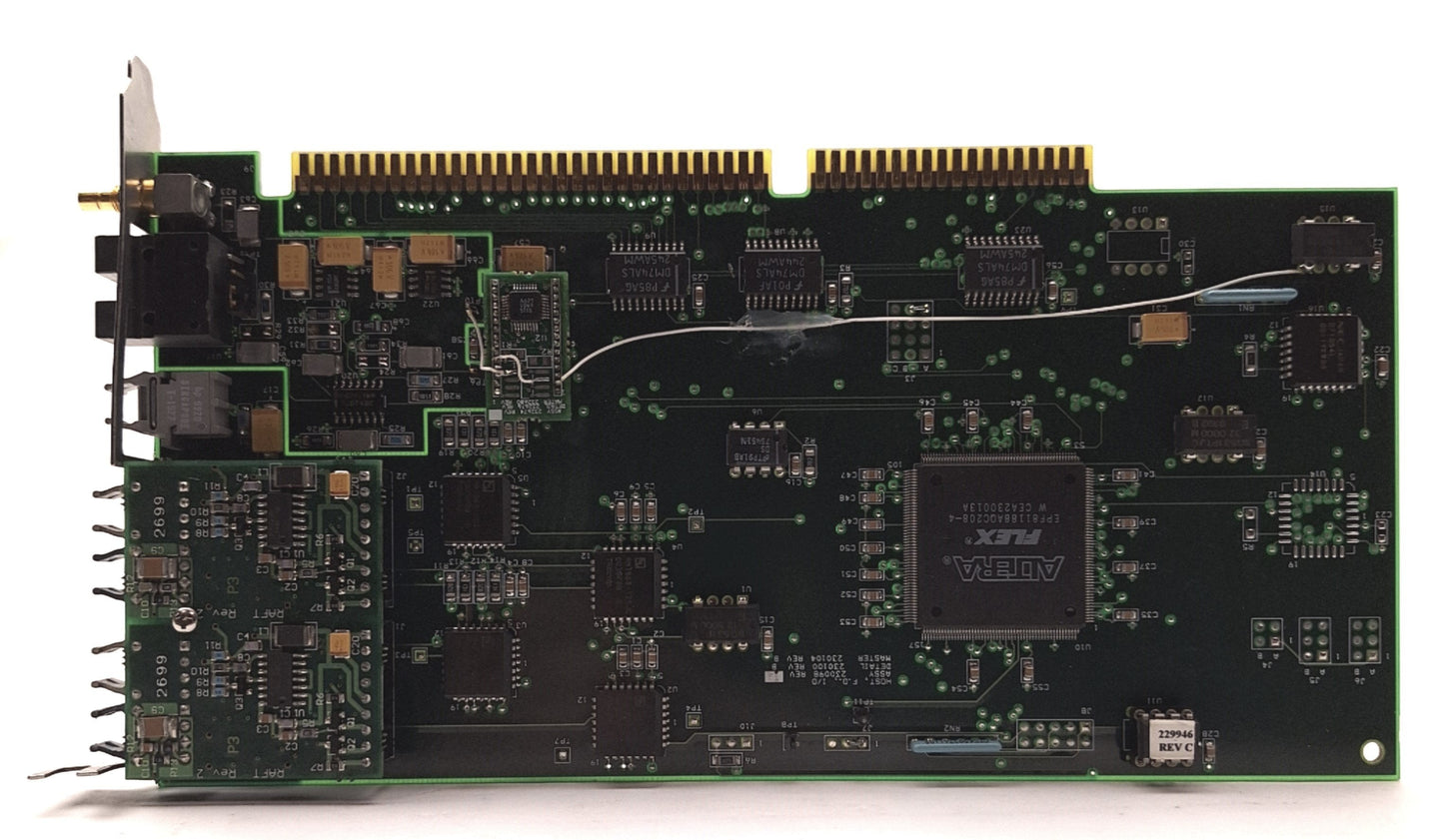 Used Quantronix 229946 Fiber Optic Card, ISA for 228692 LASER Radio Frequency Driver