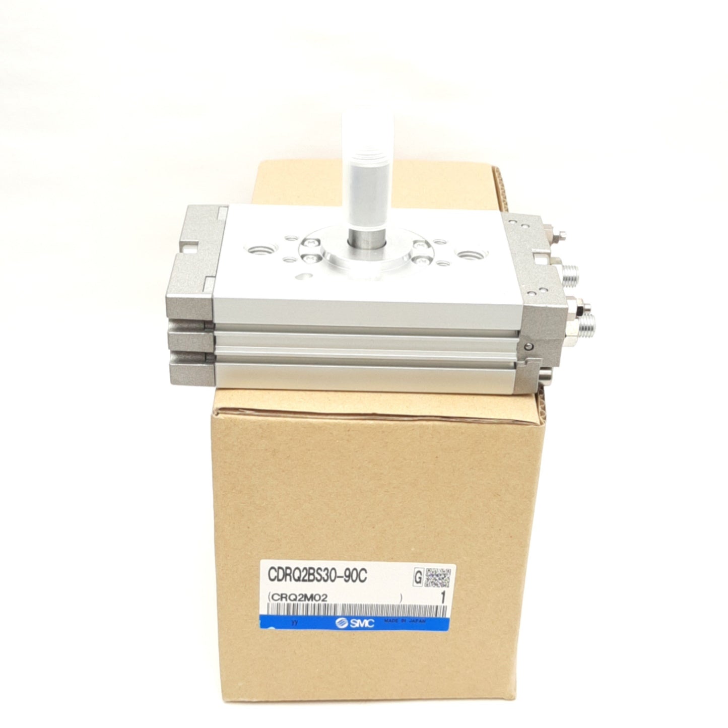 New SMC CDRQ2BS30-90C Rack & Pinion Actuator, 90°, Rc1/8 Ports, ø12mm Shaft