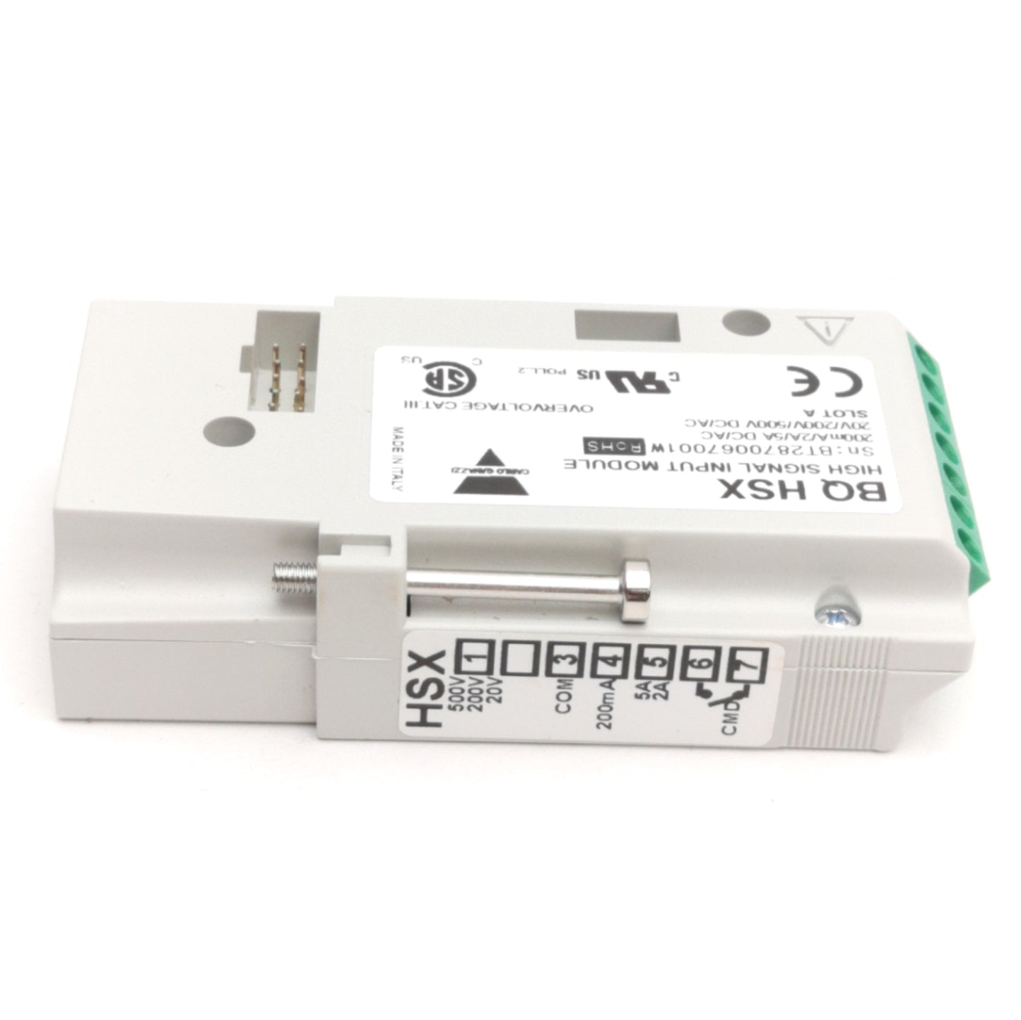 New Carlo Gavazzi BQHSX High Signal Input Module, 200mA/2A/5A, 20V/200V/500V AC&DC