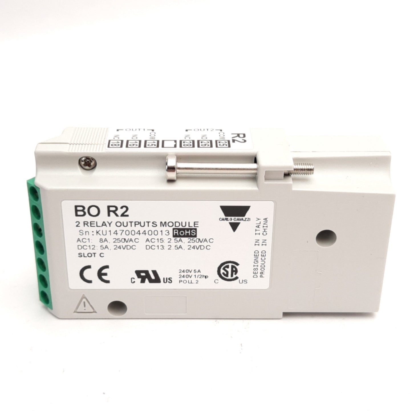 New Carlo Gavazzi BOR2 Relay Output Module for UMD/USC Panel Meter, 250VAC, 2-Relay
