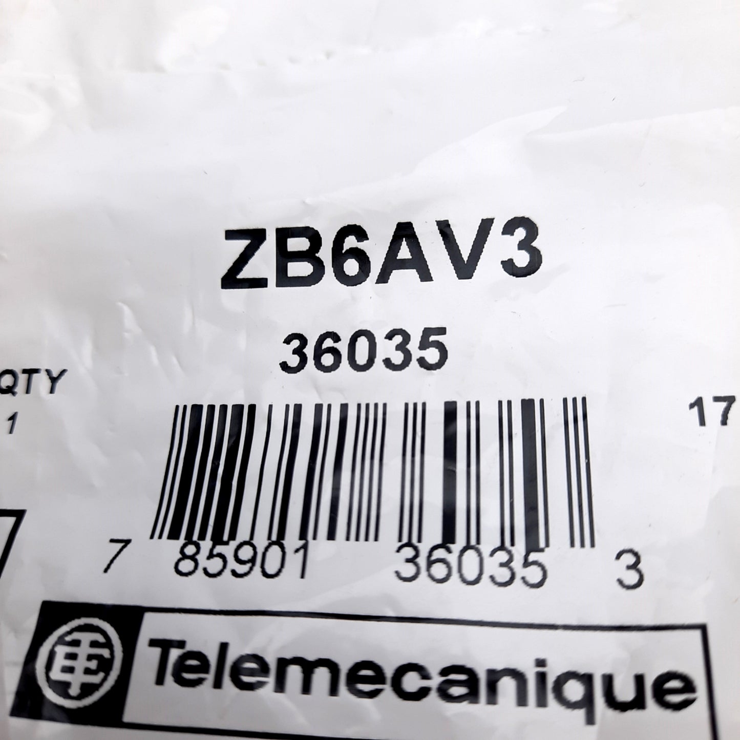 New Lot of 5 Schneider Electric ZB6AV3 Green Pilot Light Head For Harmony XB6, ø16mm