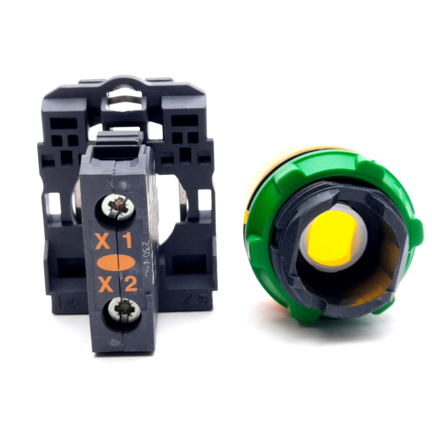 New Schneider Electric XB5AVM5 Harmony XB5 Pilot Light, Orange, LED, ø22mm, 230VAC