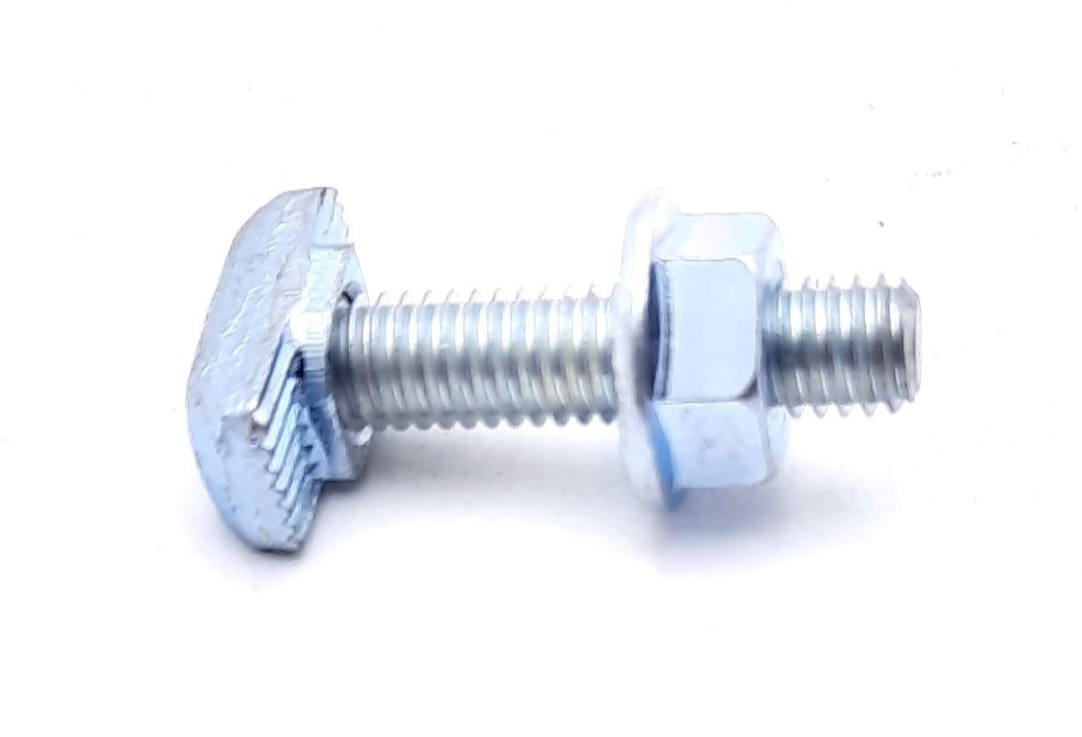 New Lot of 35 80/20 75-3633 Drop-In T-Slot Stud w/Flanged Hex Nut 30 Series M6 X 1.0