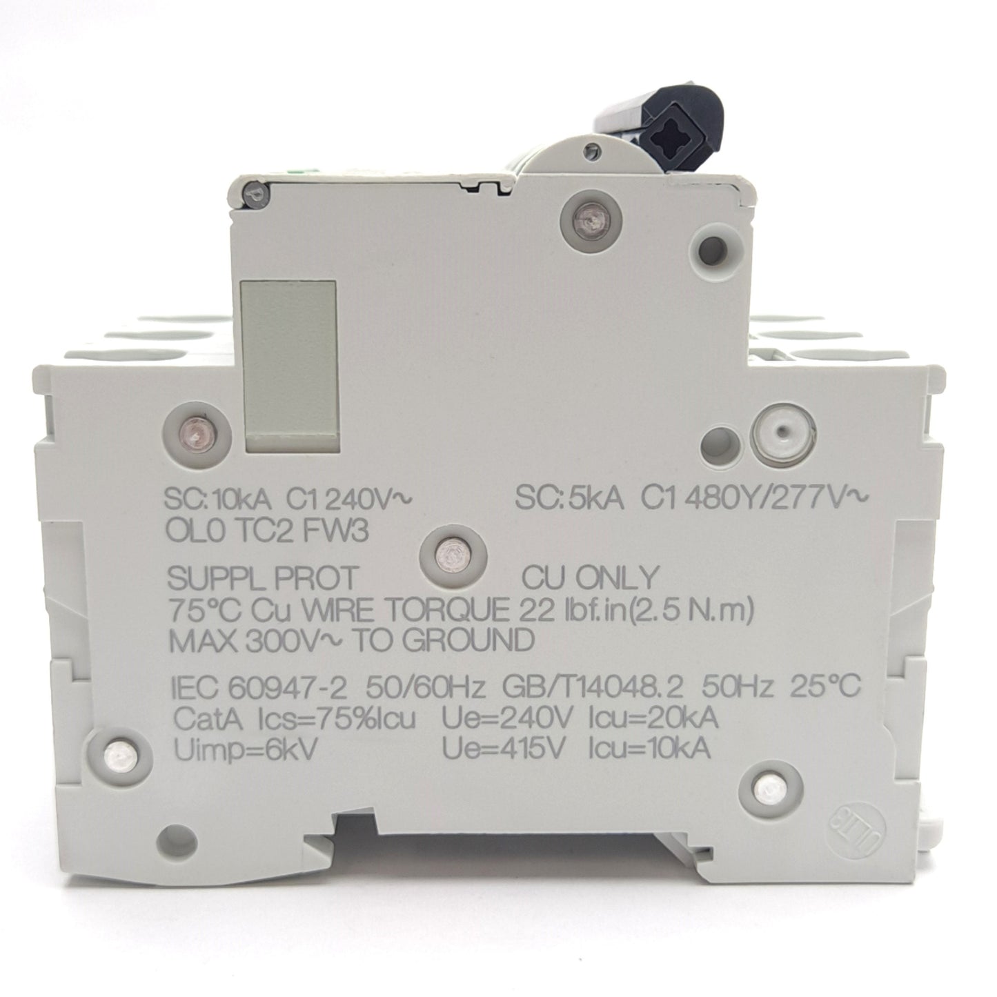 New – Open box Schneider Electric 24542 Miniature Circuit Breaker, 3-Pole, 277VAC 25A