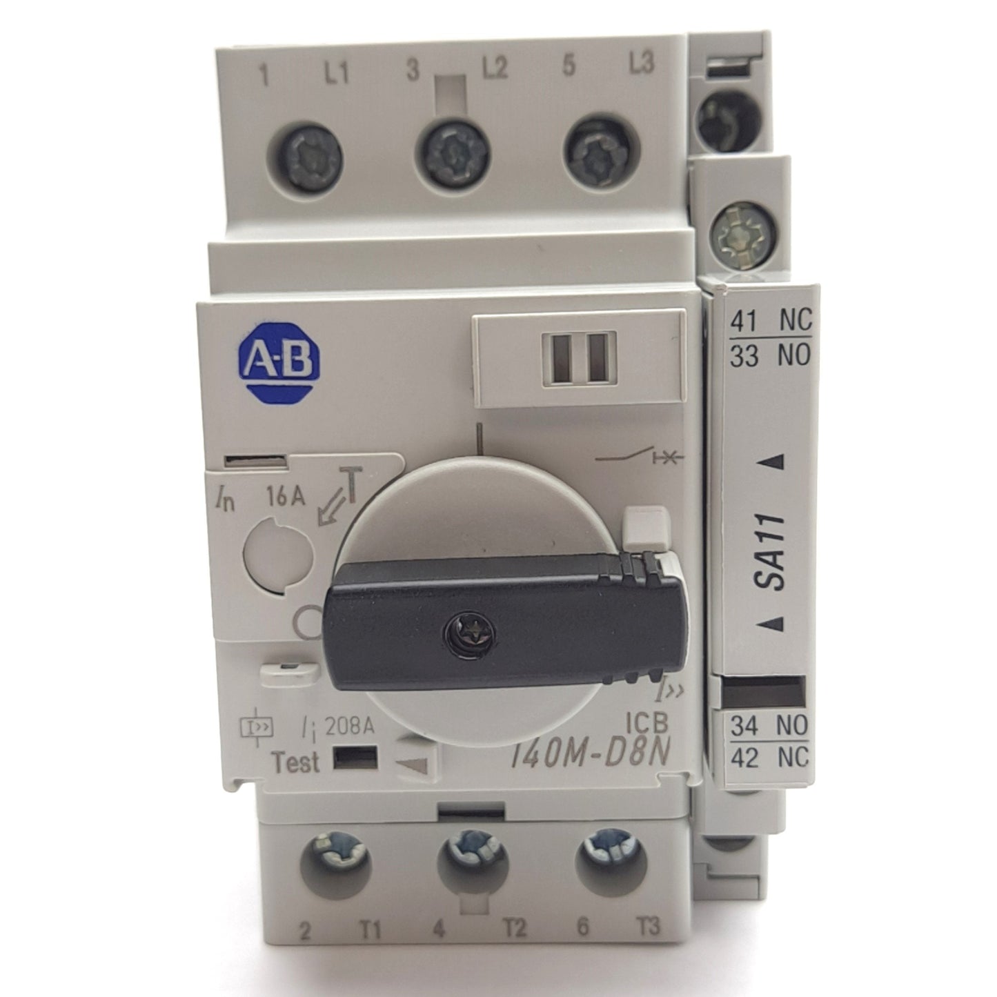 New Allen Bradley 140M-D8N-C16-KN-XC Motor Protection Circuit Breaker, 3-Pole, 16A