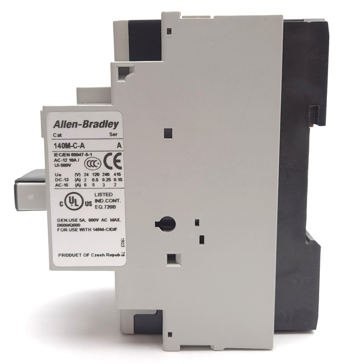 New Allen Bradley 140M-D8N-C16-KN-XC Motor Protection Circuit Breaker, 3-Pole, 16A