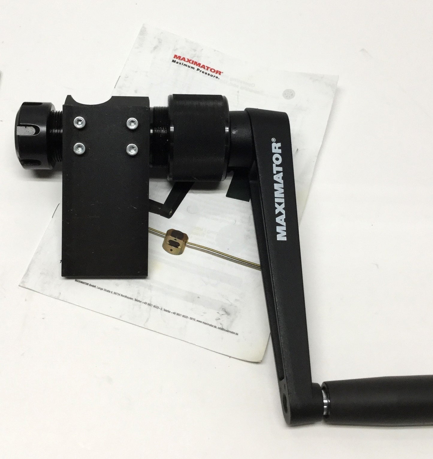 Used Maximator Manual Threading and Coning Tools Ø1/4" OD Pipe/Pressure Tubing