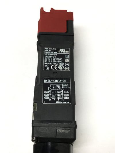 Used Omron STI D4SL-N3NFA-DN Guard Lock Safety Interlock Switch, 24VDC, 2x 2NC-1NO