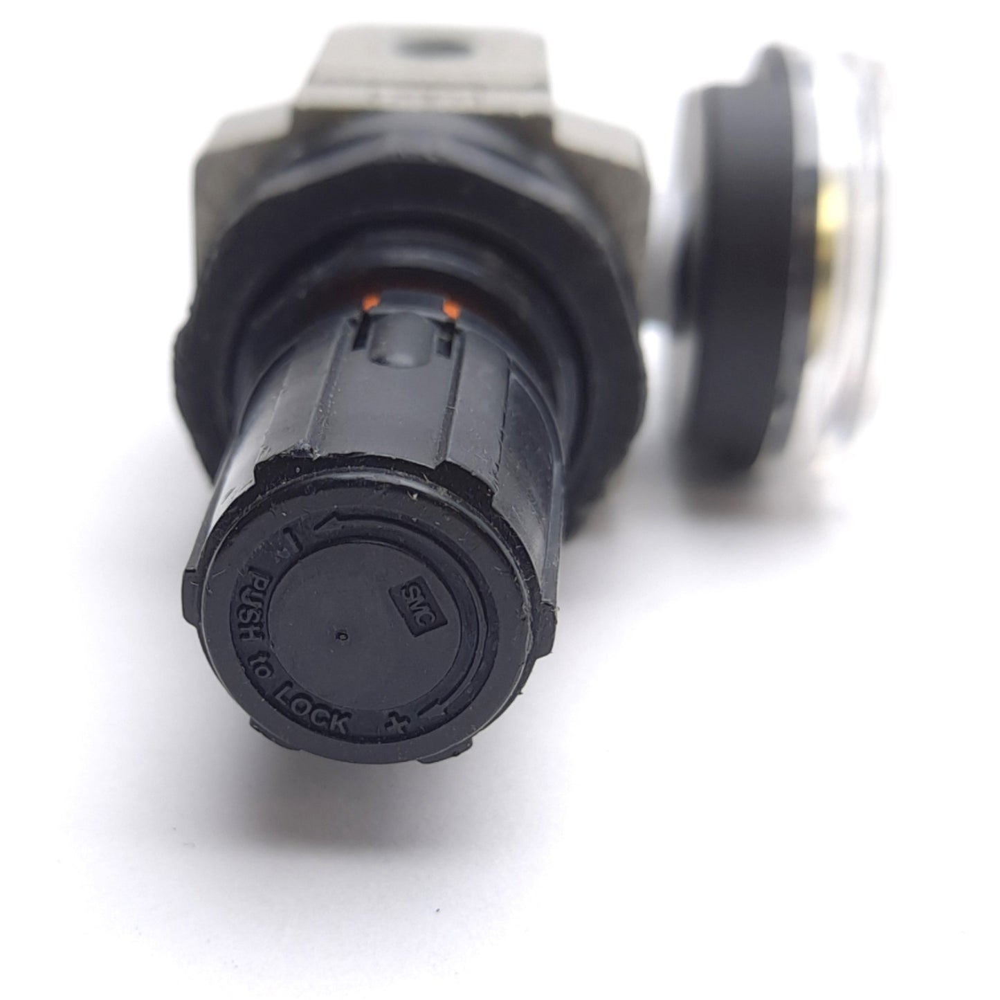 Used Lot of 5 SMC AR10-M5-Z Pneumatic Regulators, 7-100psi, M5 x 0.8 Ports, W/ Gauge
