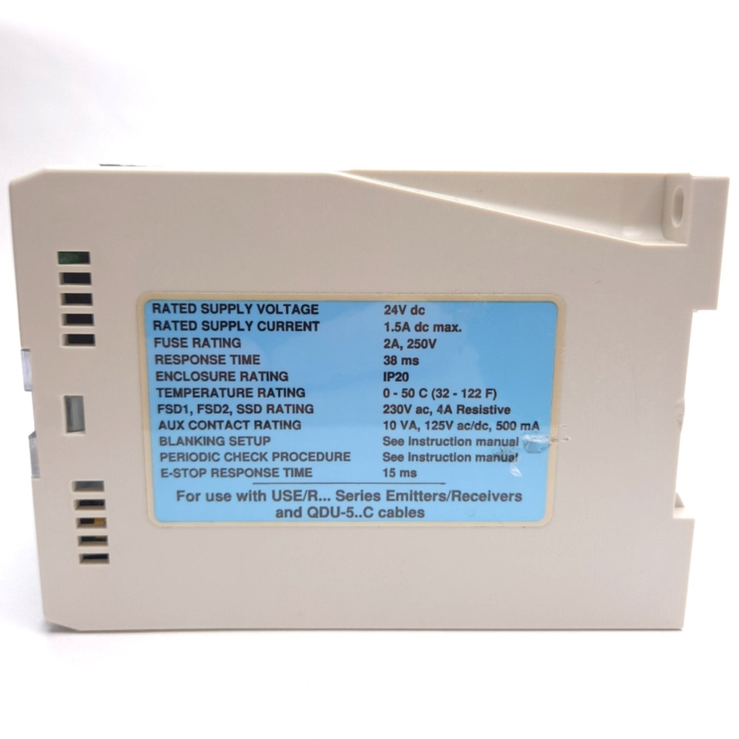 Used Banner USDINT-2T2 Micro-Screen Safety Light Curtain Controller 24VDC Max 1.5A