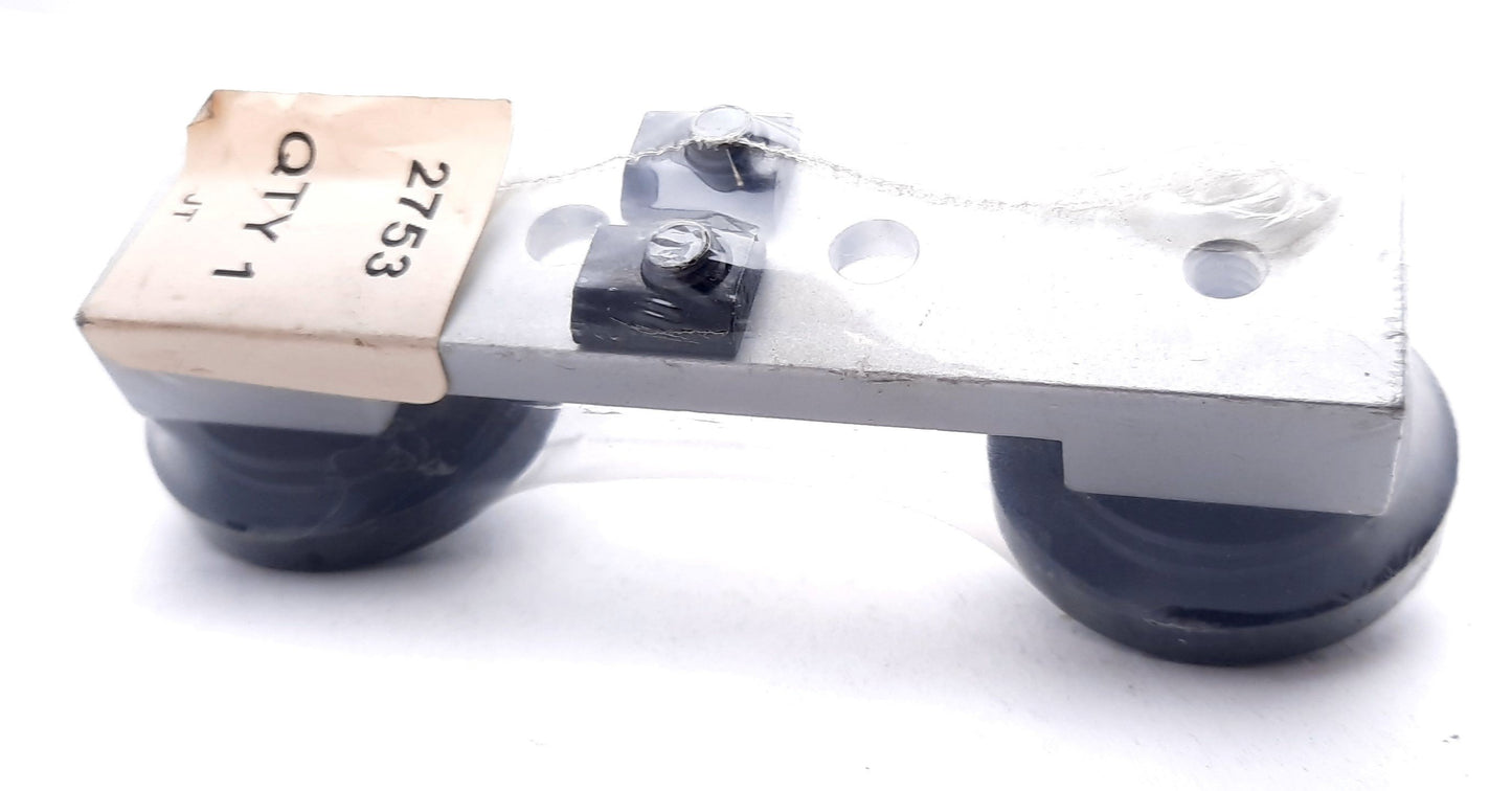 New 80/20 2753 Dual Roller Wheel Bracket Assembly 10 Series 2", 4" L x 1" W