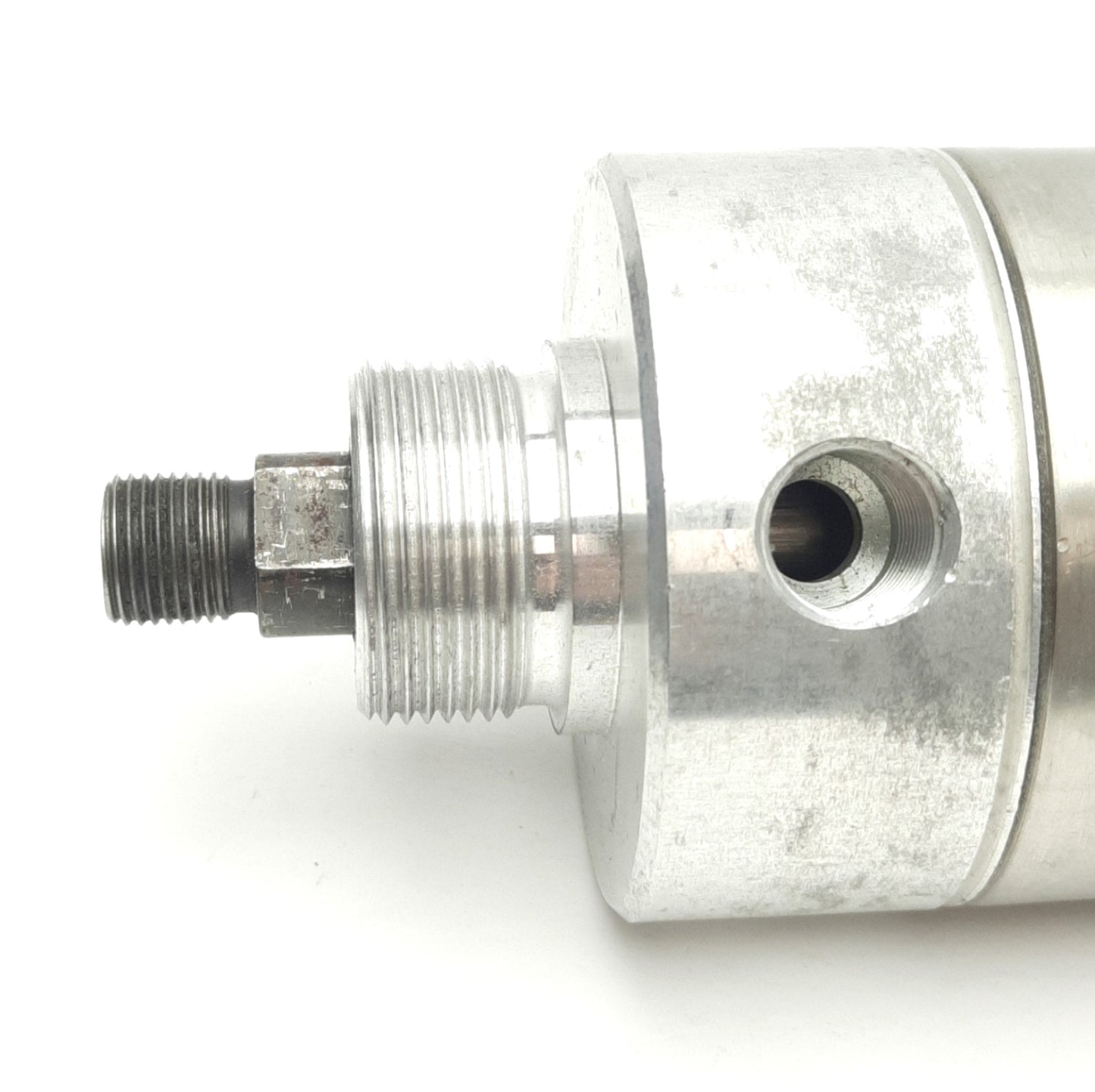 Used Bimba 704-D Pneumatic Cylinder, 3in Bore, 4in Stroke, 3/8in NPT, 250Psi, *Cut*