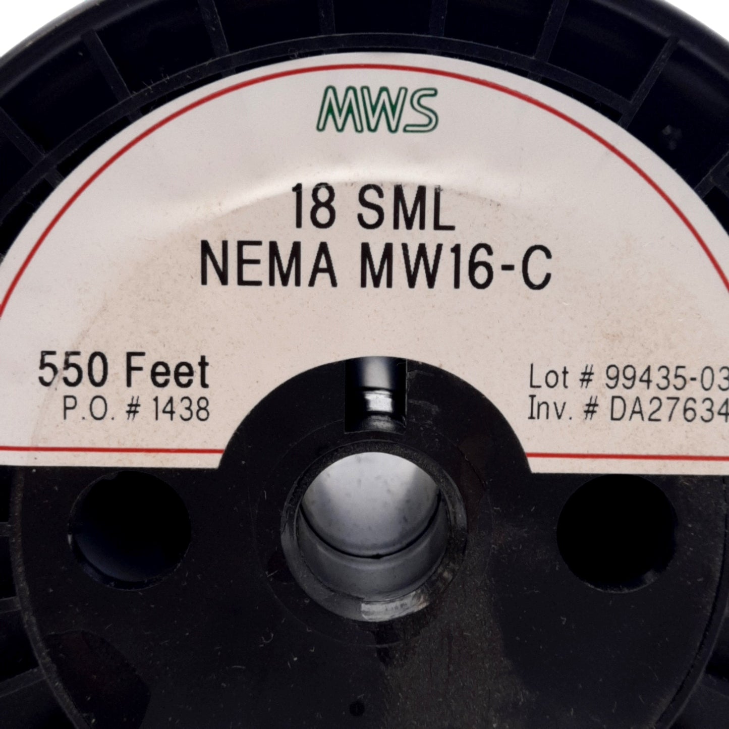New – Open box MWS Industries 18 SML Polyimide Coated Magnet Wire, 18 AWG, NEMA MW16-C, 550ft