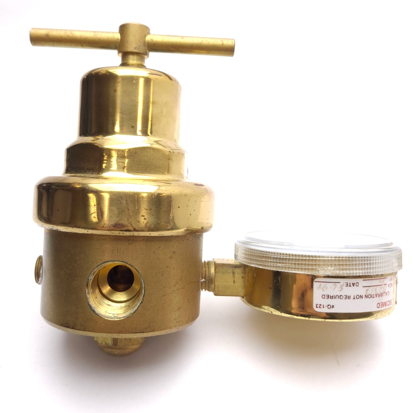 Used ESAB R-6703 22236 Pressure Regulator, 400psig In, 150psig Out, 1/2in NPT