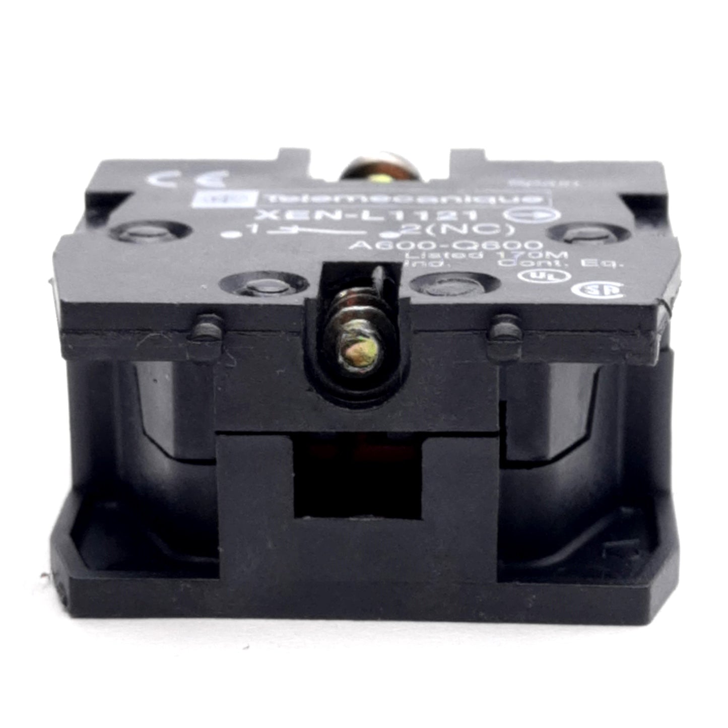 Used Telemecanique XEN-L1121 Contact Block, Normally Closed, 3A 240VAC / 0.27A 250VDC