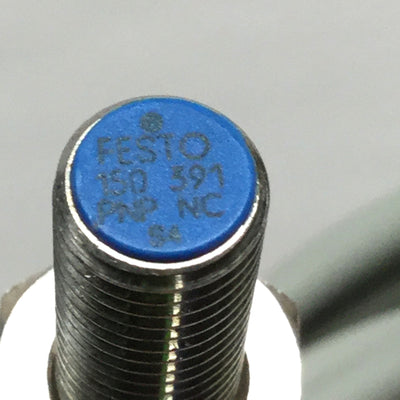 Used Festo 150391 SIEN-M8B-PO-S-L Inductive Proximity Sensor 10-30VDC PNP-NC M8 3-Pin