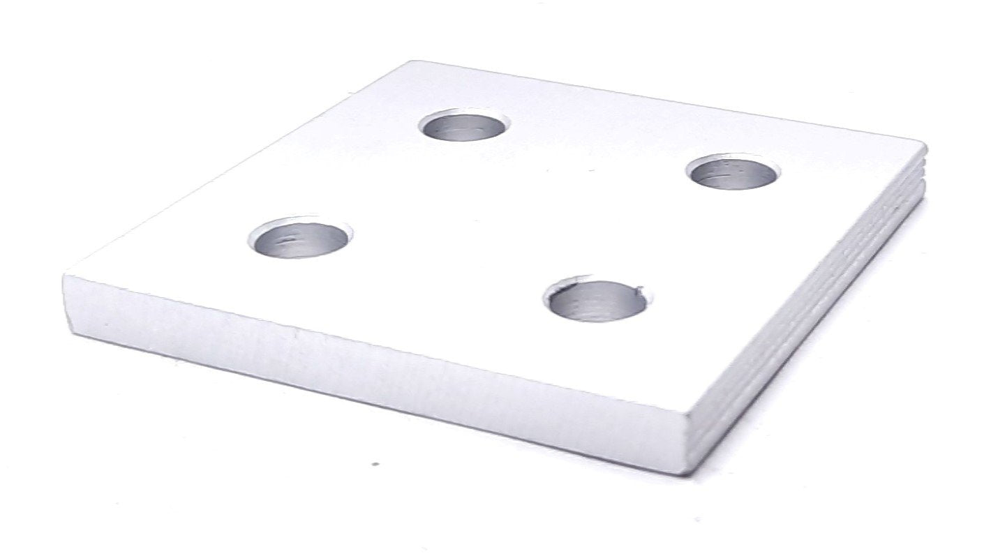 New Lot of 5 80/20 20-4167 Aluminum Square Flat Plate 20 Series 4 Hole 40mm x 40mm
