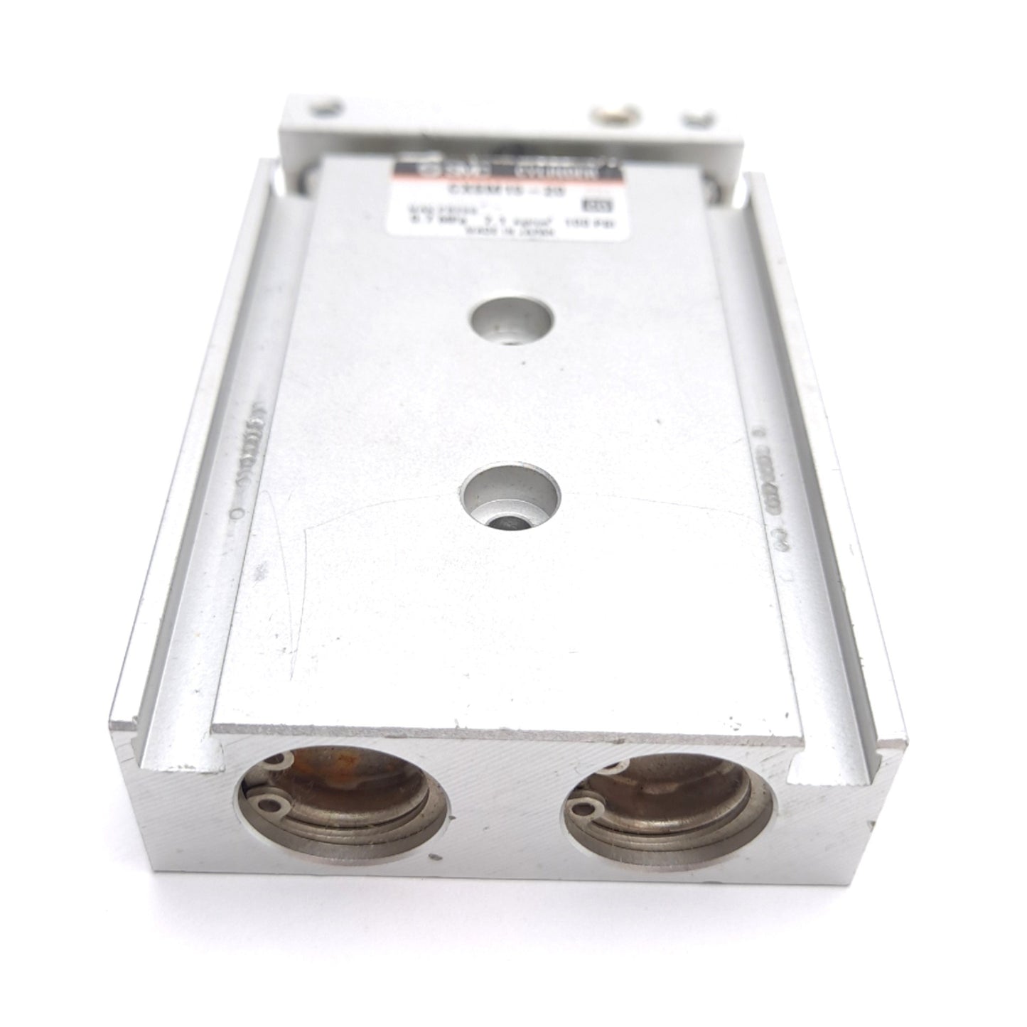 Used SMC CXSM15-20 Guided Cylinder, ø15mm Bore, 20mm Stroke, 0.7MPa, M5 x 0.8 Port
