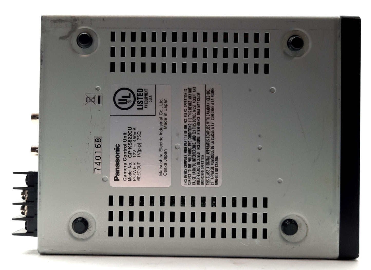 Used Panasonic GP-KS822CU Camera Control Unit NTSC S-Video 2x BNC 12VDC for GP-KS822H