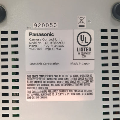 New Panasonic GP-KS822CU Camera Control Unit NTSC 2x BNC S-Video 12VDC for GP-KS822H